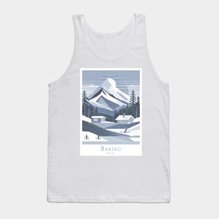 Abstract Bansko Bulgaria Winter Wonderland Tank Top